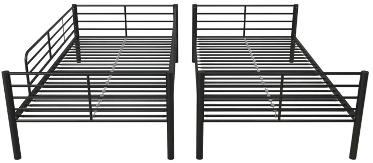 Malcolm Convertible Twin over Twin Metal Bunk Bed