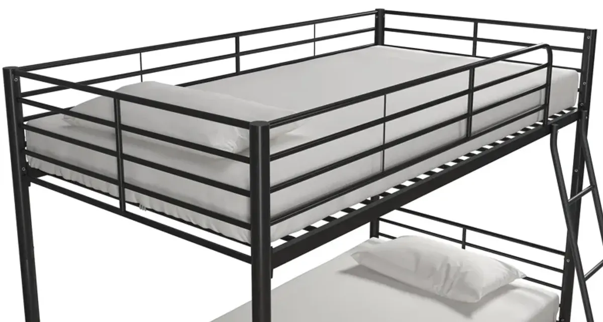 Malcolm Convertible Twin over Twin Metal Bunk Bed