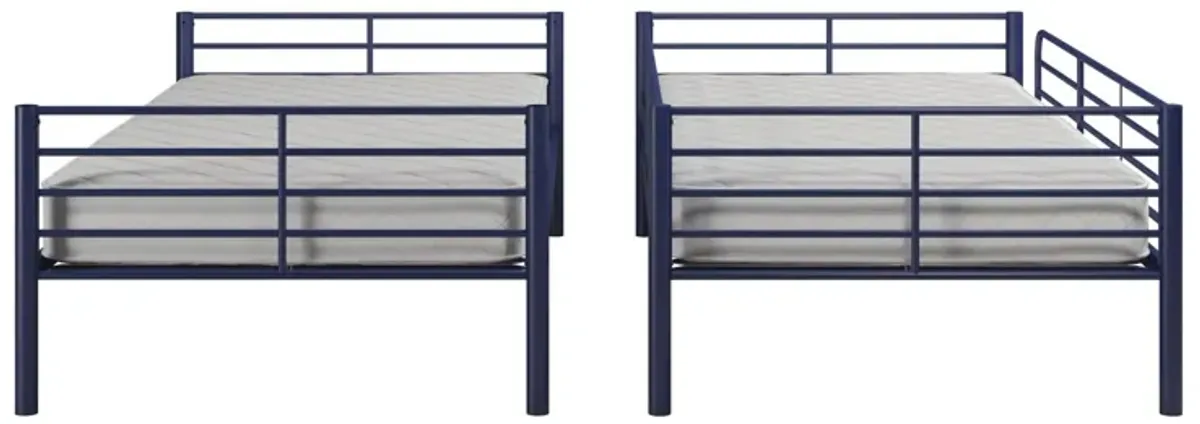 Malcolm Convertible Twin over Twin Metal Bunk Bed