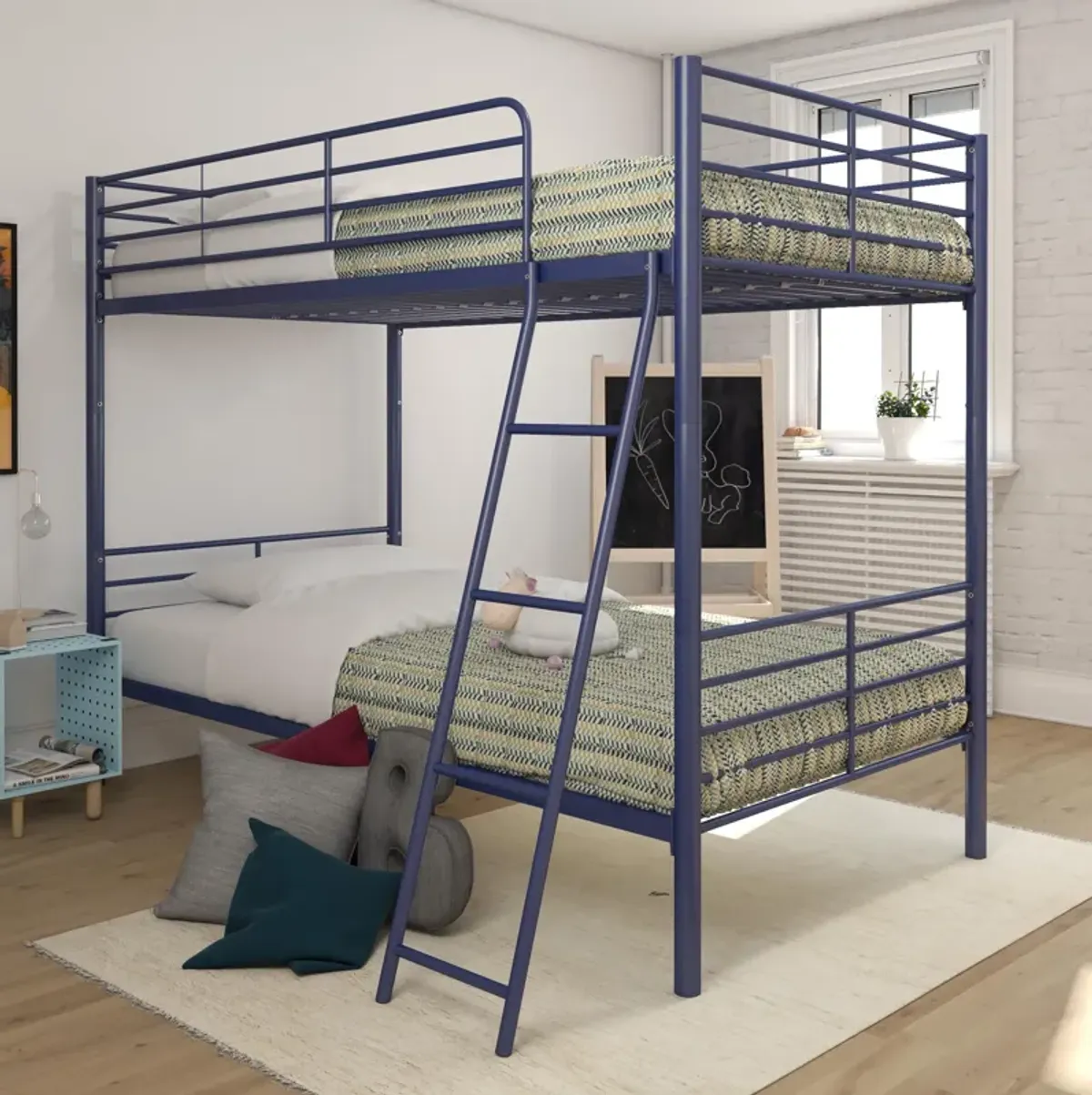 Malcolm Convertible Twin over Twin Metal Bunk Bed