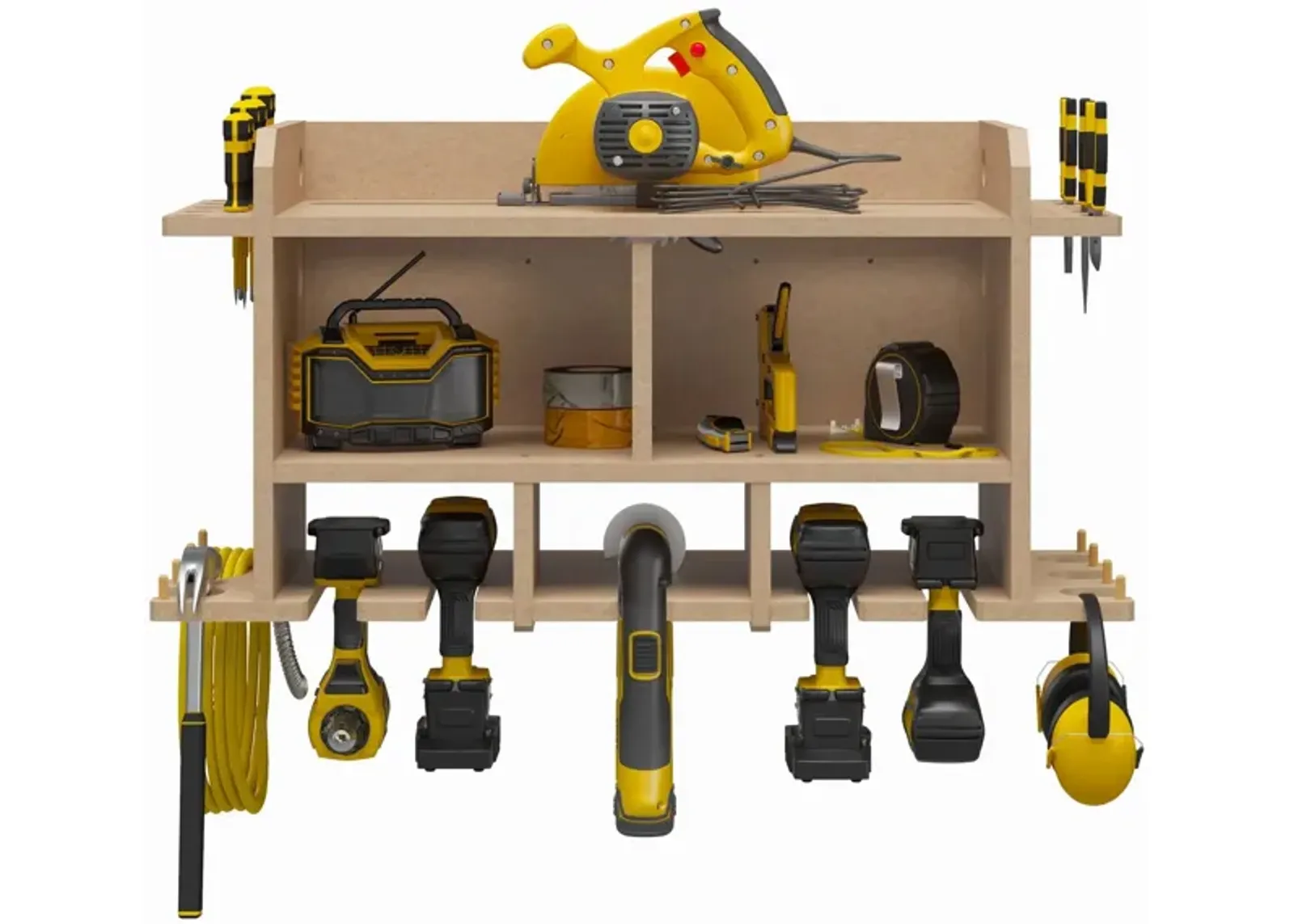 Benford Wall Mount Tool Organizer