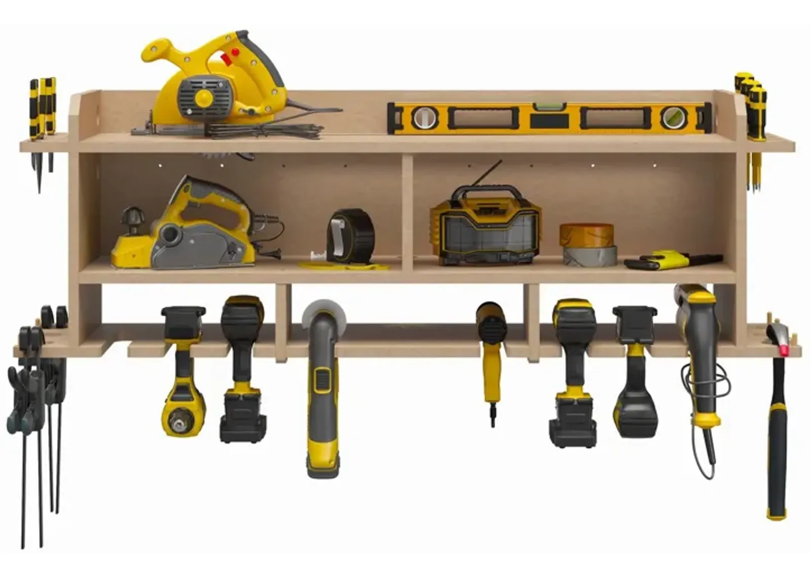 Benford 48" Extra Wide Wall Mount Tool Organizer