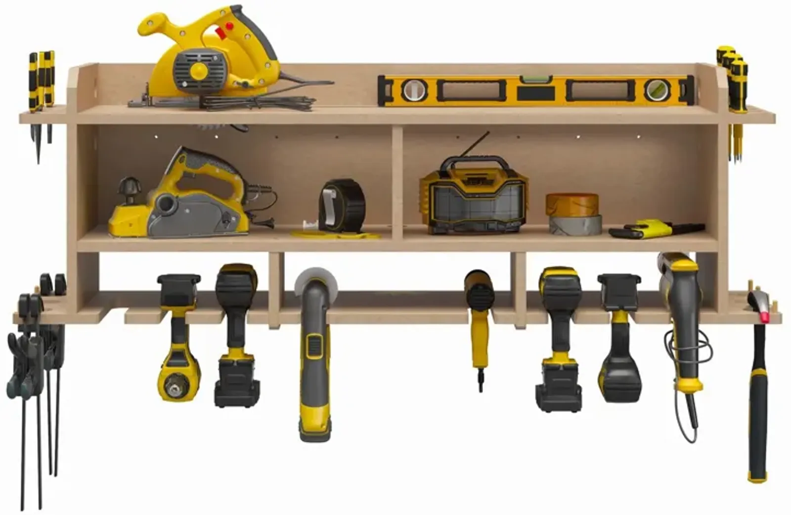 Benford 48" Extra Wide Wall Mount Tool Organizer