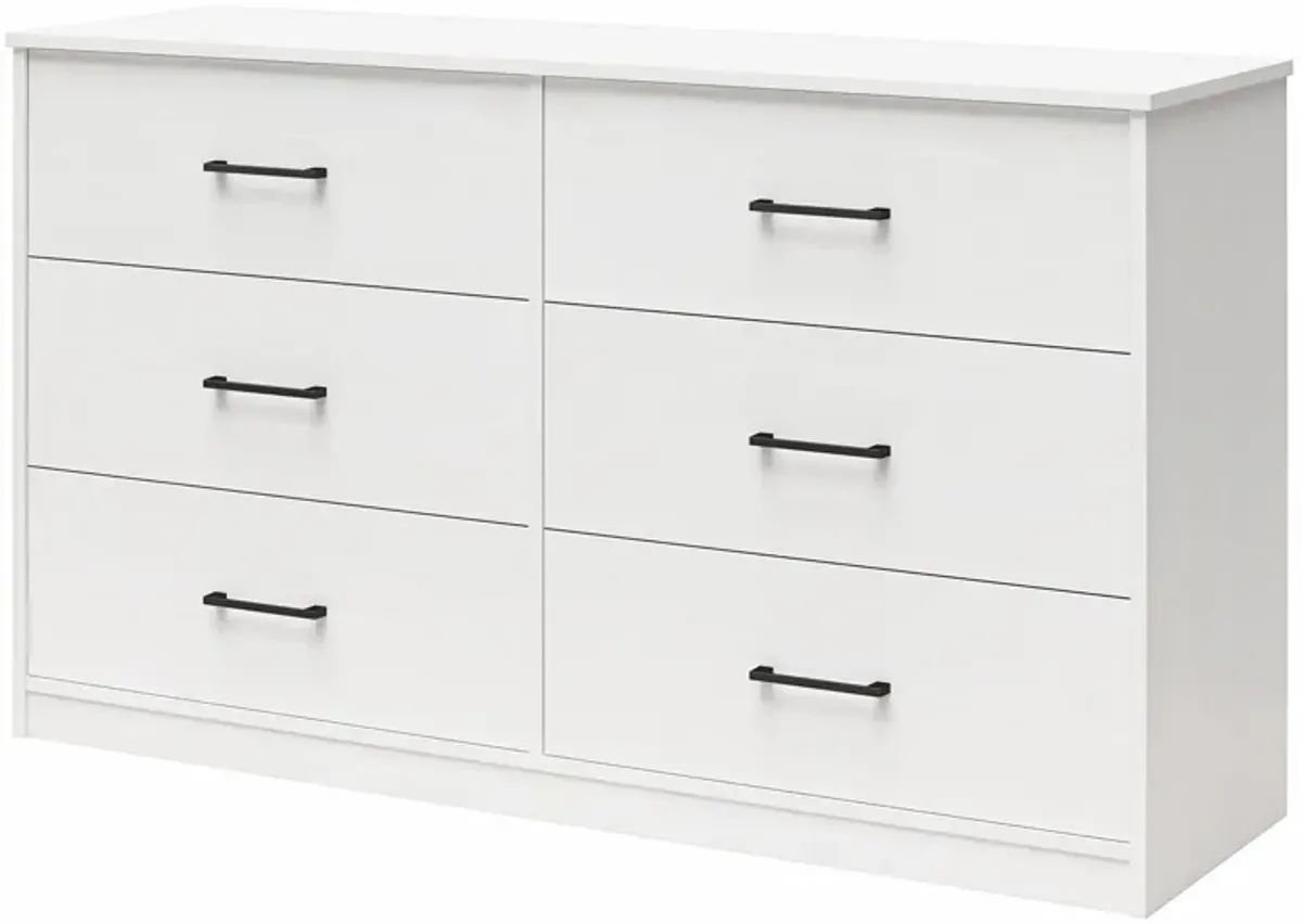 Easy Build Pearce Wide 6 Drawer Dresser with Interlocking SwitchLock™ System