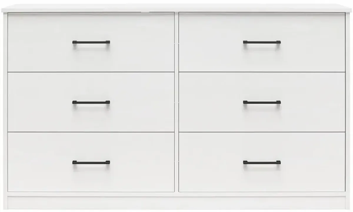 Easy Build Pearce Wide 6 Drawer Dresser with Interlocking SwitchLock™ System