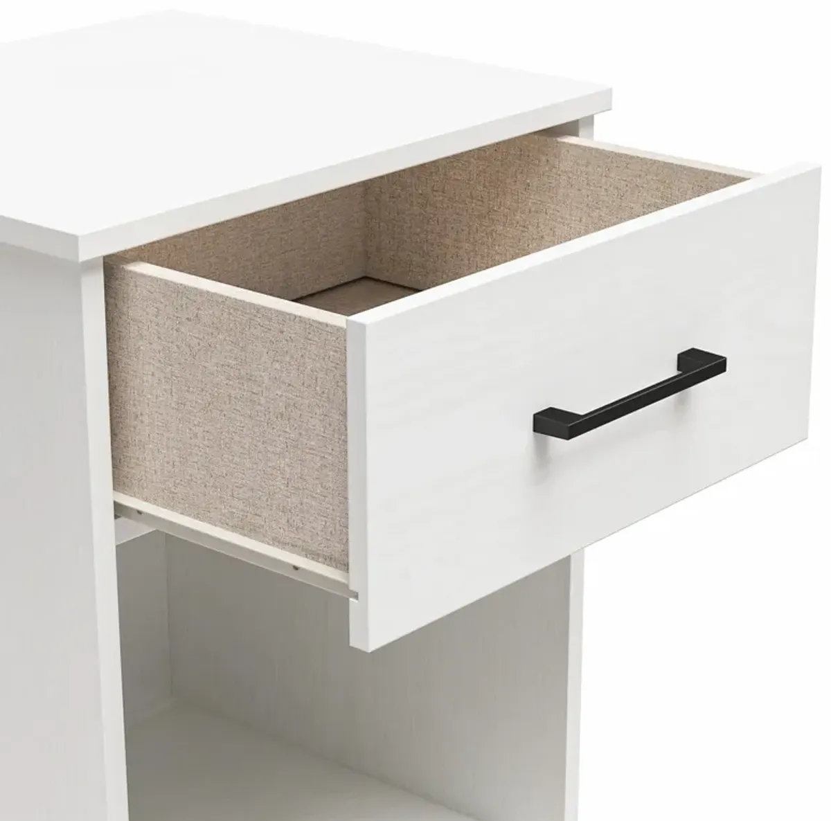 Easy Build Pearce Nightstand with Drawer with Interlocking SwitchLock™ System