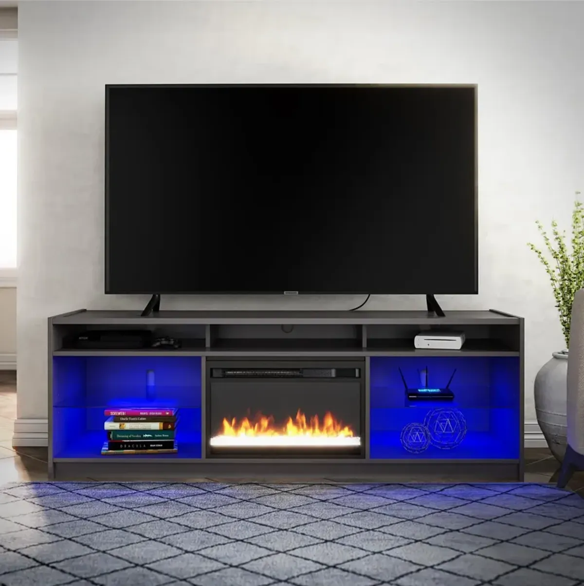 Luna Fireplace TV Stand for TVs up to 65 Inches