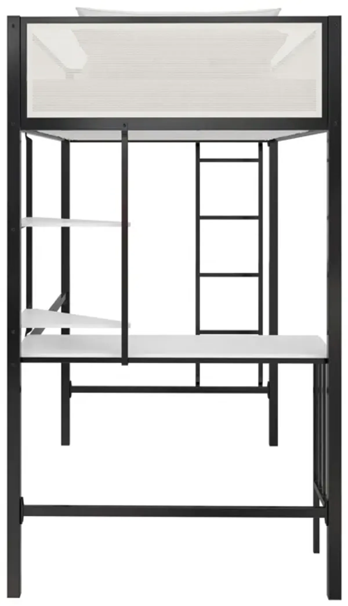 Axel Loft Bed with Desk & Shelves