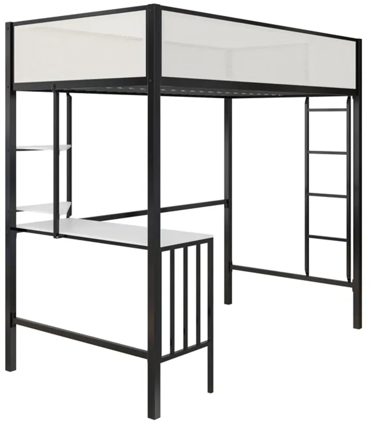 Axel Loft Bed with Desk & Shelves