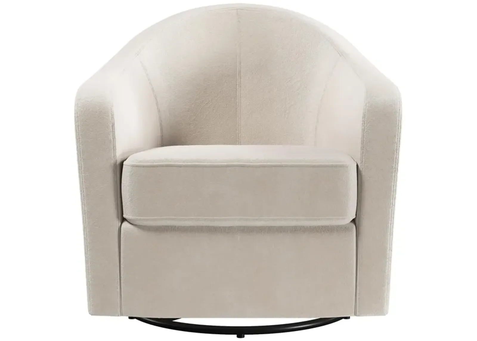 Gentle Swivel Curved Accent Chair