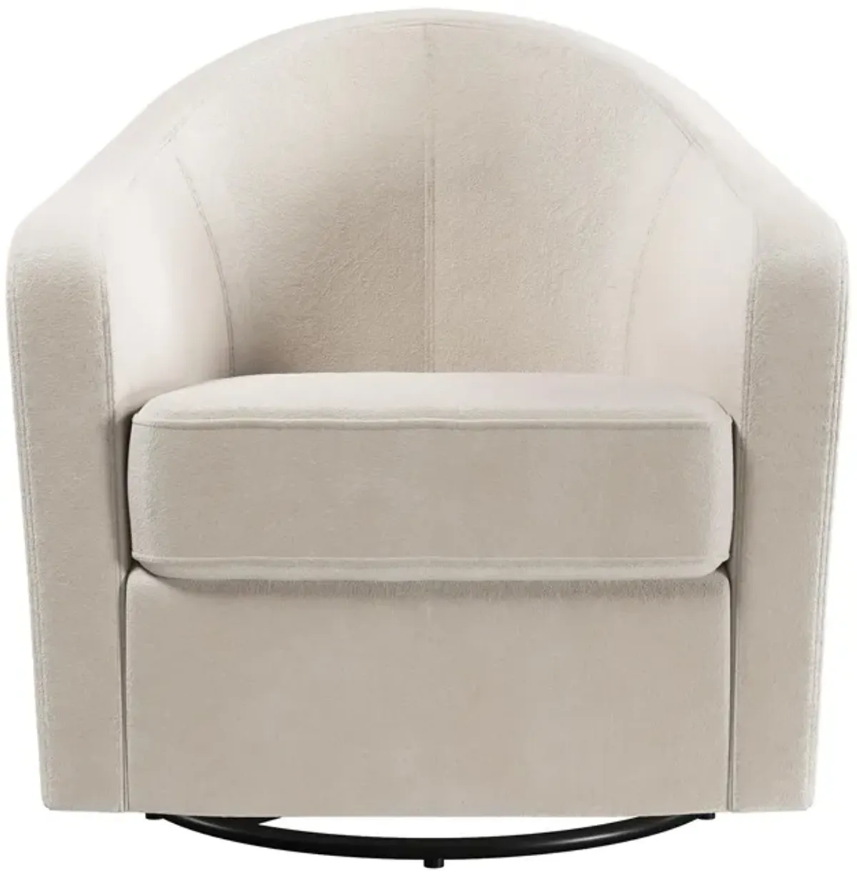 Gentle Swivel Curved Accent Chair