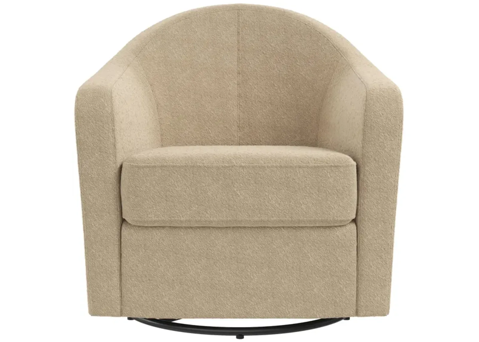 Gentle Swivel Curved Accent Chair