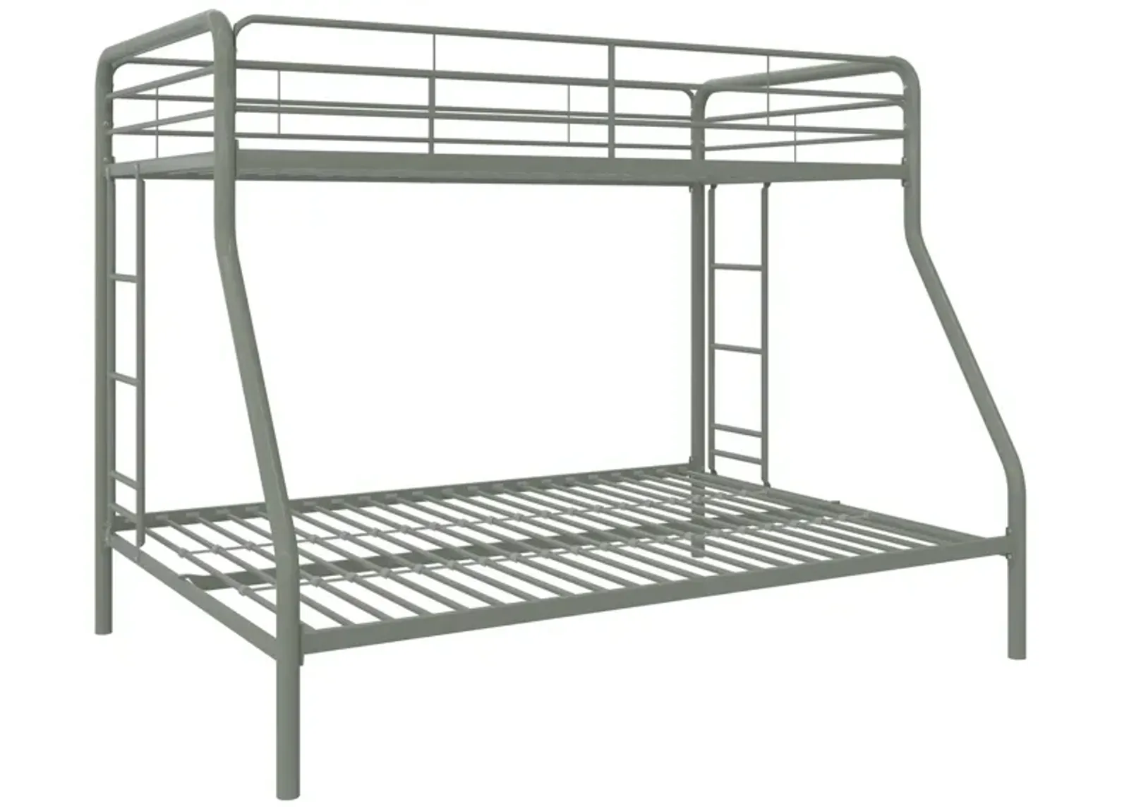 Dusty Twin over Full Metal Bunk Bed with Integrated Ladder