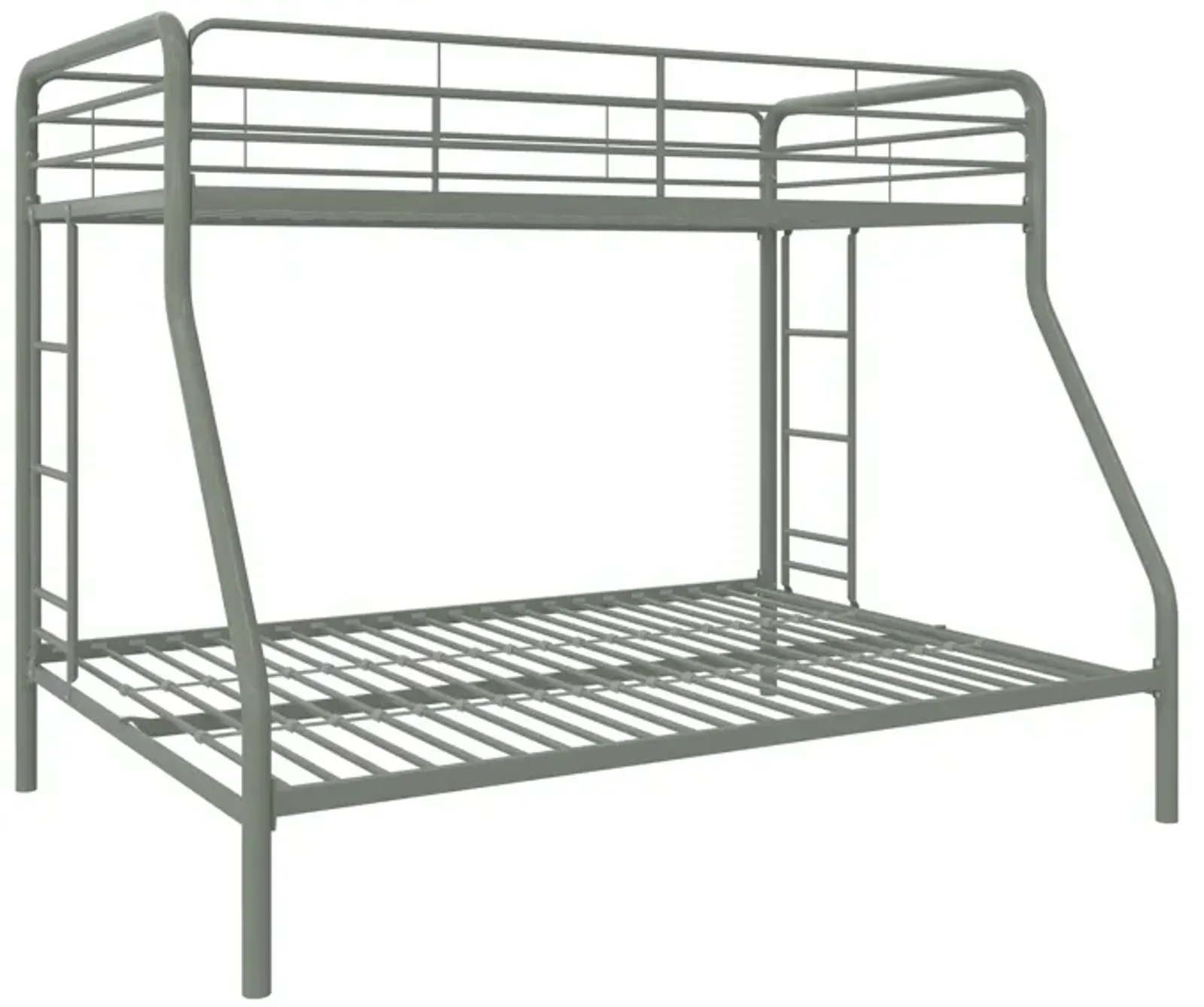 Dusty Twin over Full Metal Bunk Bed with Integrated Ladder