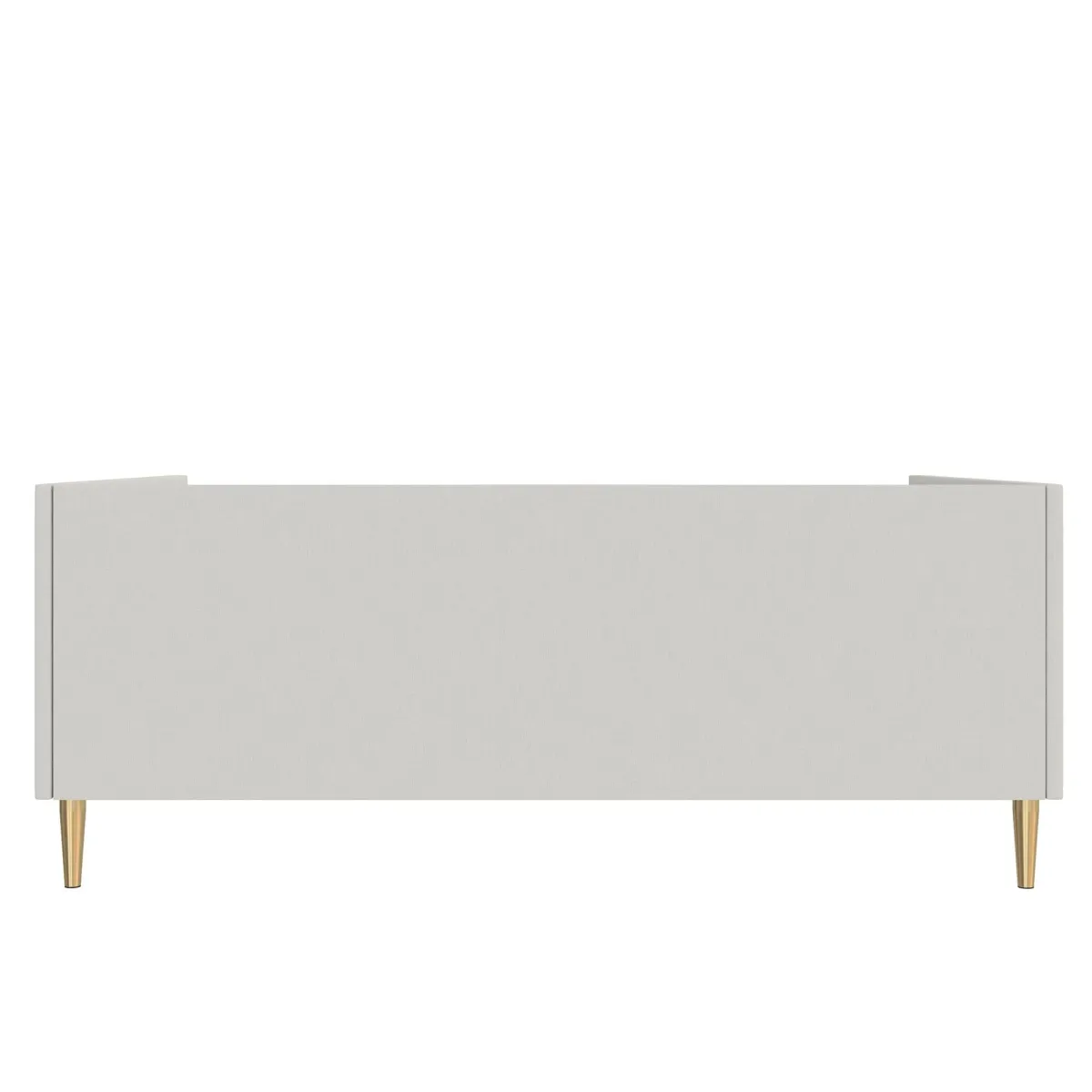 Alicent Upholstered Daybed with Gold Metal Legs