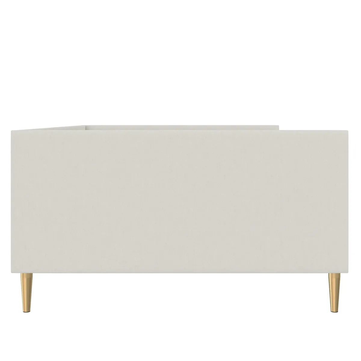 Alicent Upholstered Daybed with Gold Metal Legs