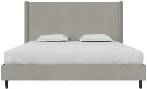 Eveline Upholstered Wingback Bed