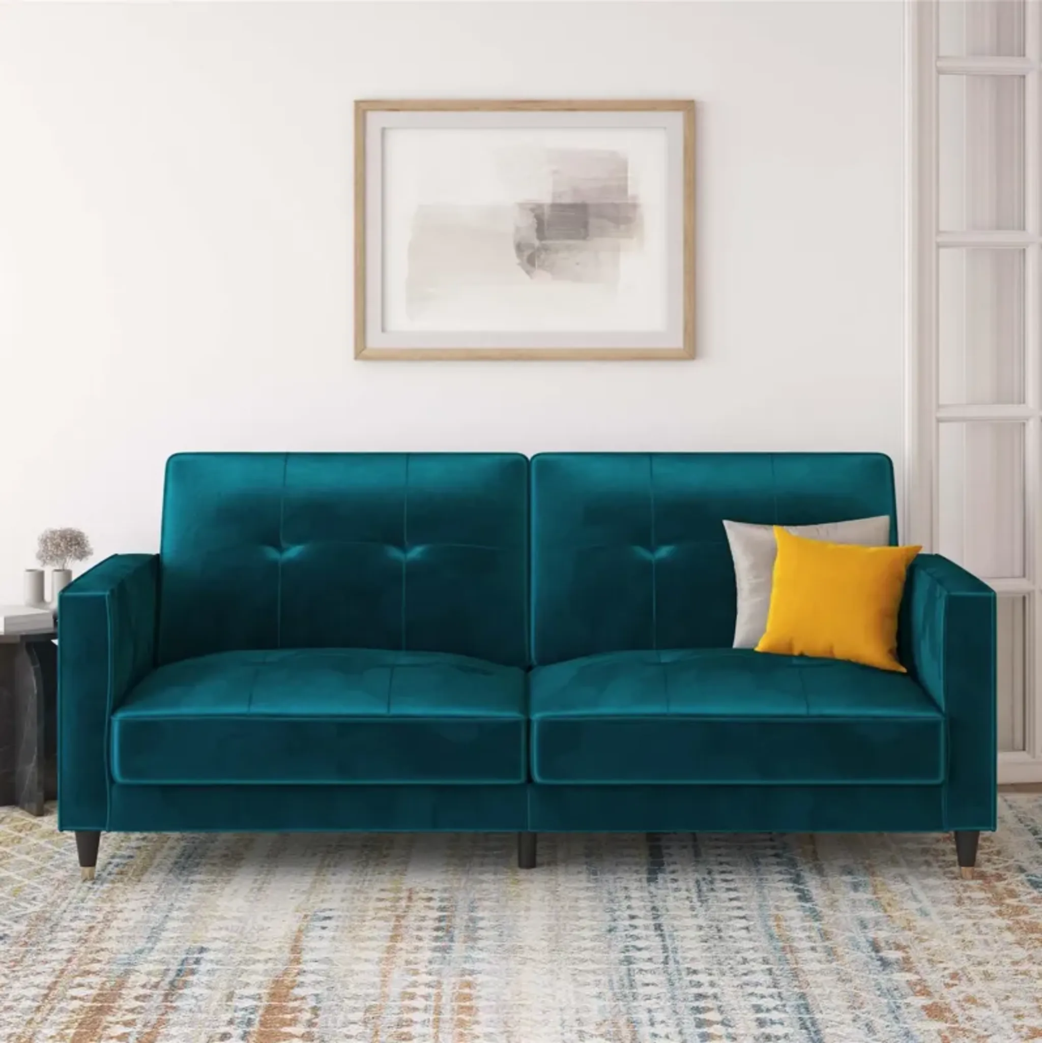 Penelope Pin Tufted Futon | Furniture.com