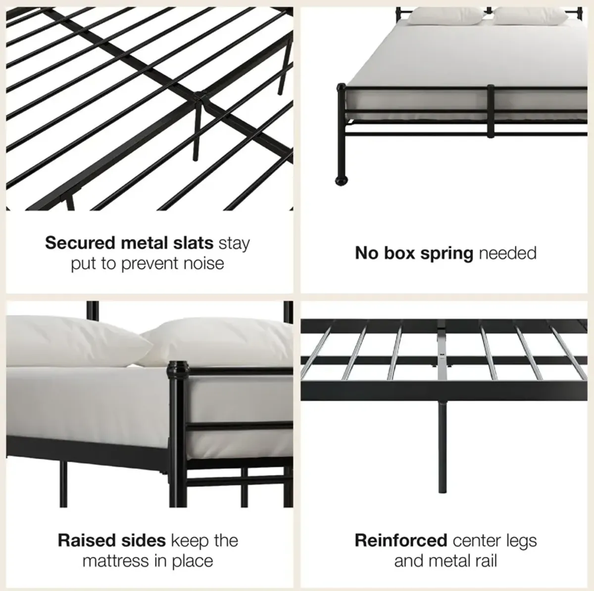 MacKenzie Adaptable Metal Platform Bed