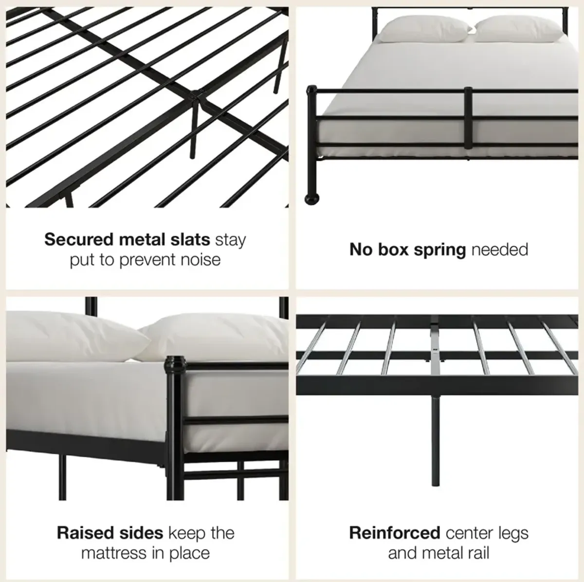 MacKenzie Adaptable Metal Platform Bed