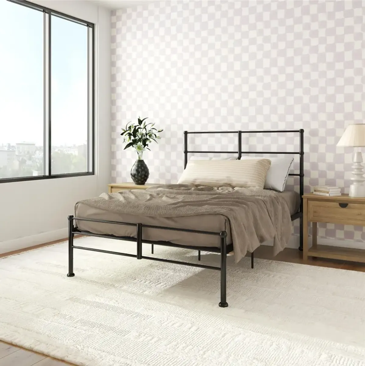 MacKenzie Adaptable Metal Platform Bed