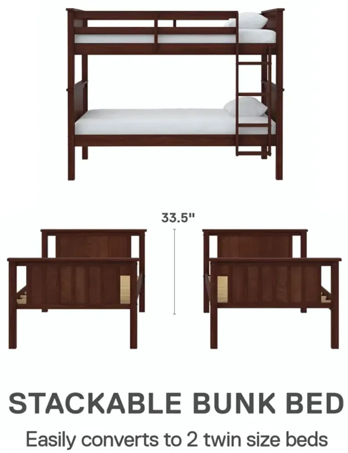 Bailen Wooden Bunk Bed