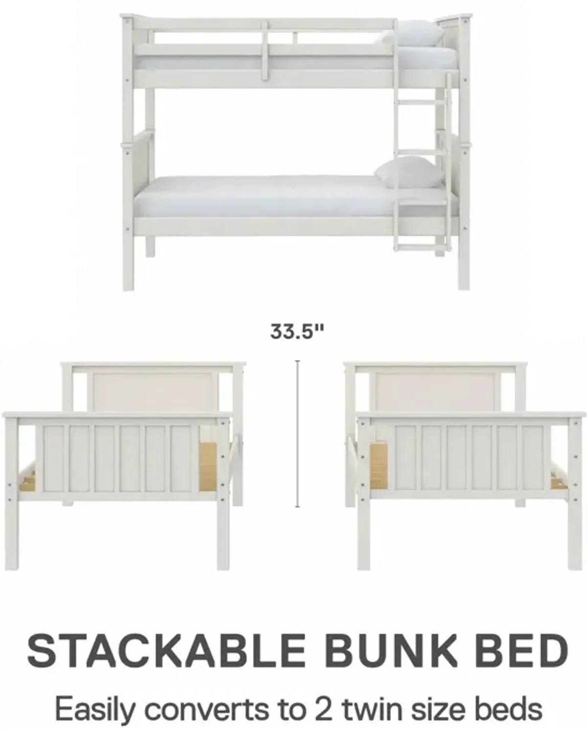 Bailen Wooden Bunk Bed