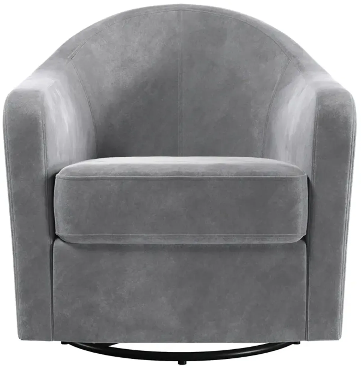 Gentle Swivel Curved Accent Chair