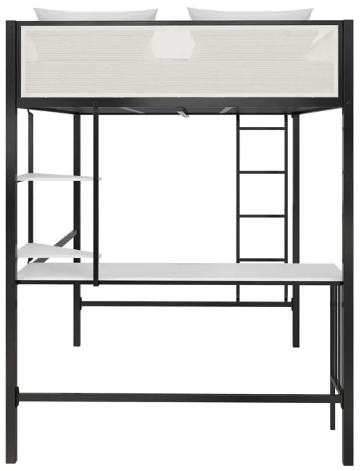 Axel Loft Bed with Desk & Shelves