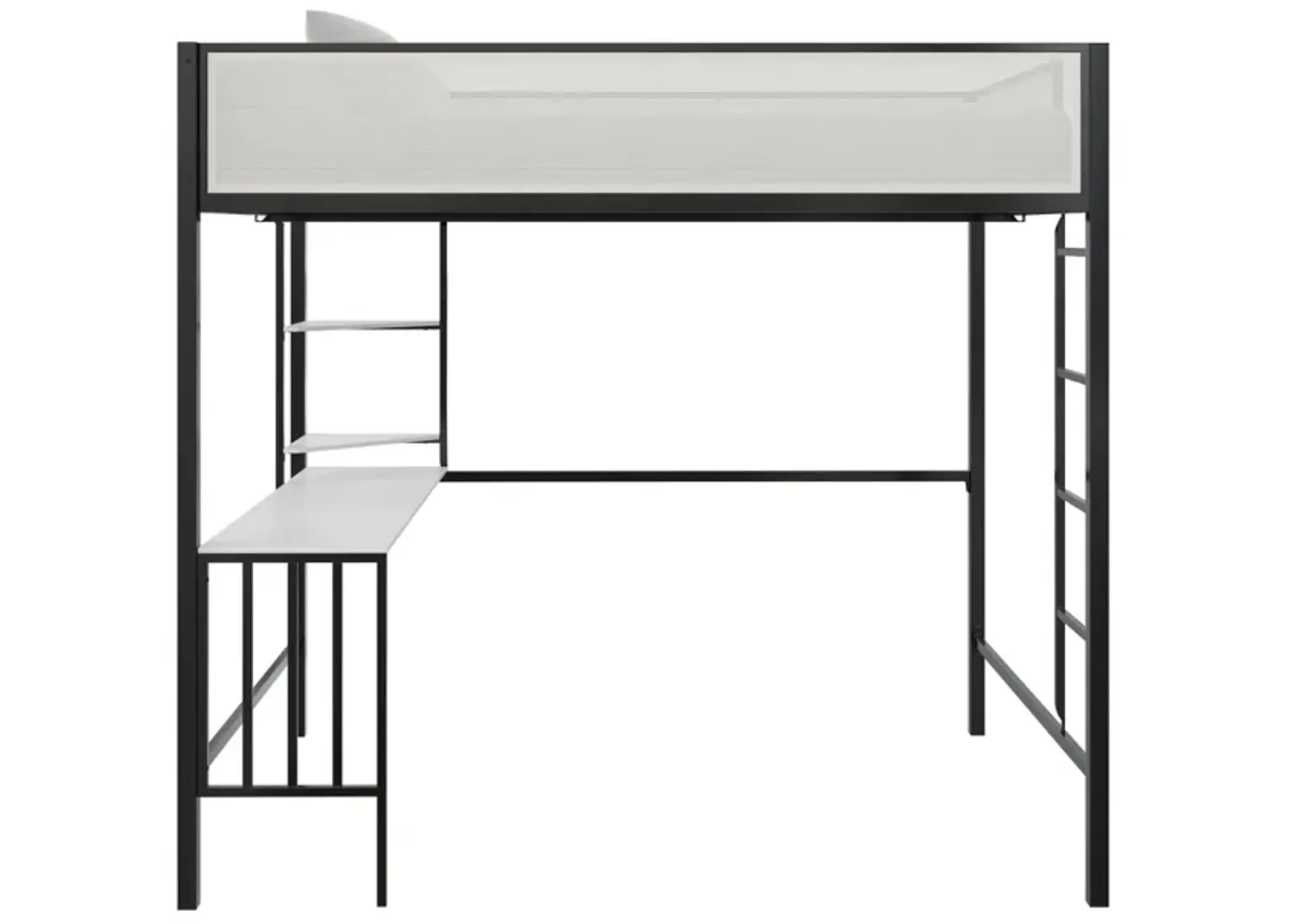 Axel Loft Bed with Desk & Shelves