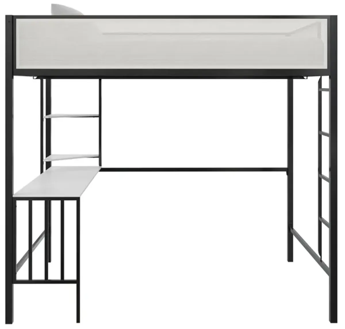 Axel Loft Bed with Desk & Shelves