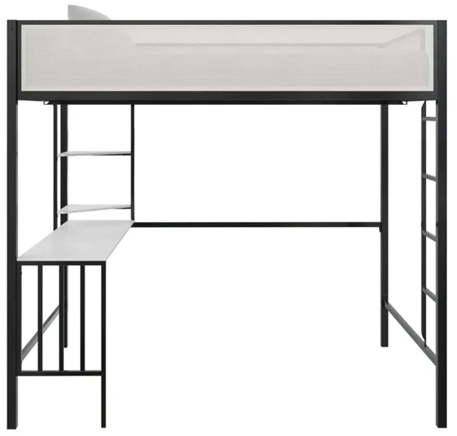 Axel Loft Bed with Desk & Shelves