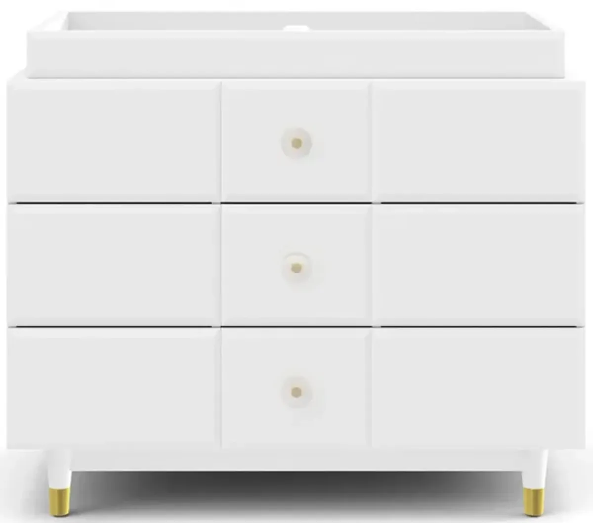 Aviary 3-Drawer Dresser with Gold Hardware