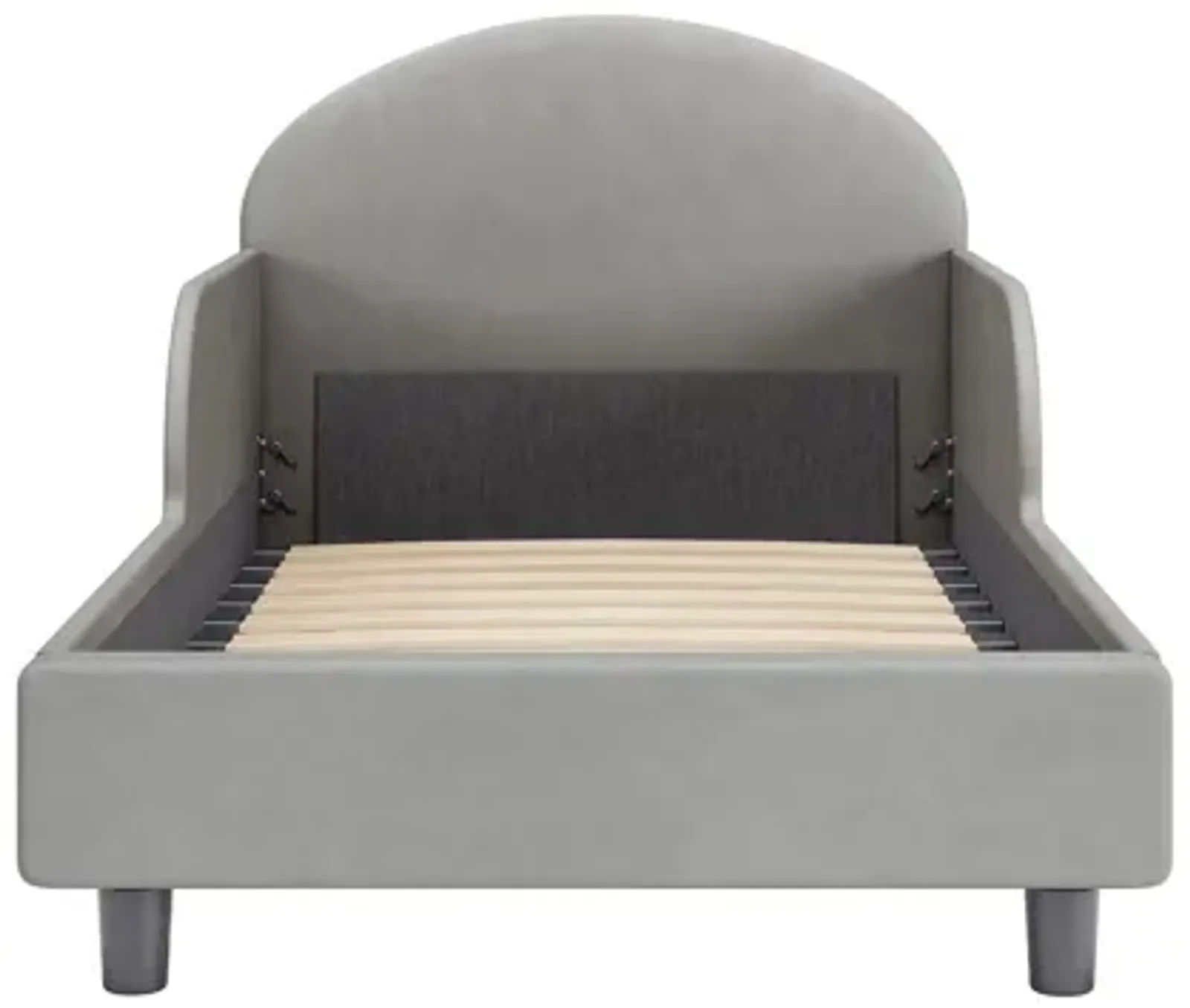 Oliver Upholstered Toddler Bed Velvet