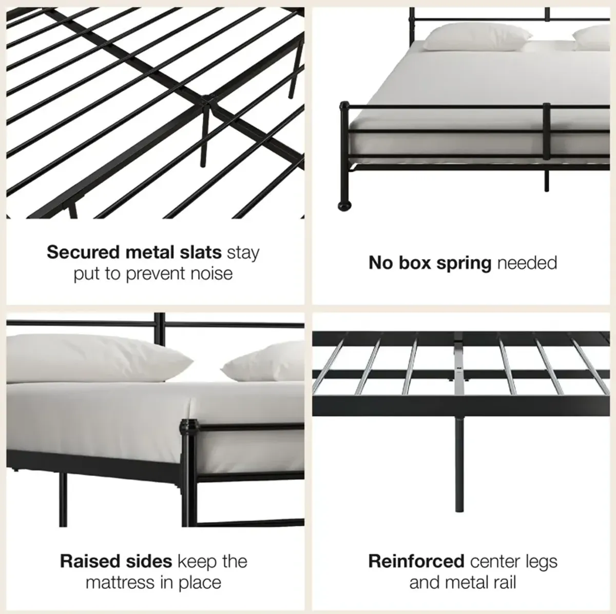 MacKenzie Adaptable Metal Platform Bed