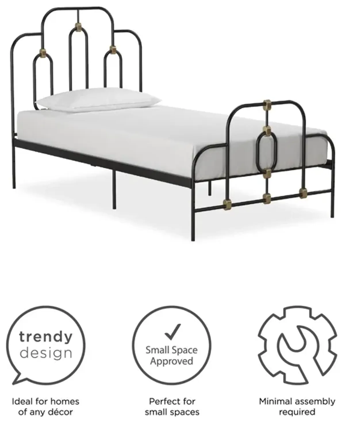 Boutique Olivia Metal Bed