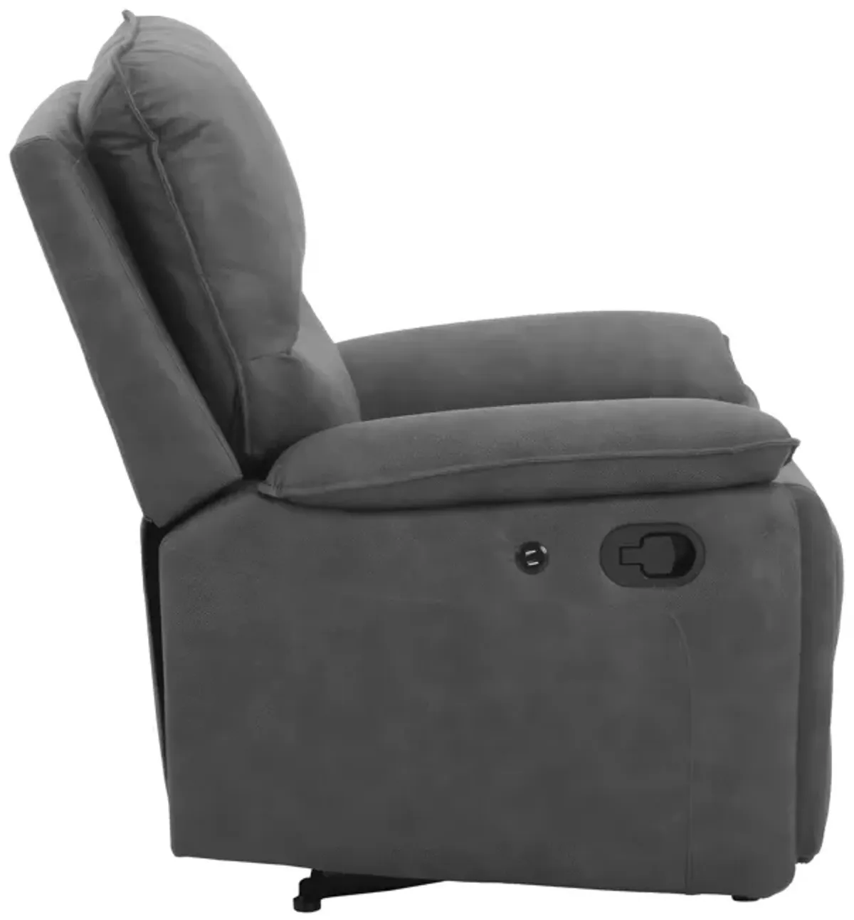 Labatte Faux Leather Recliner with Dual USB Port