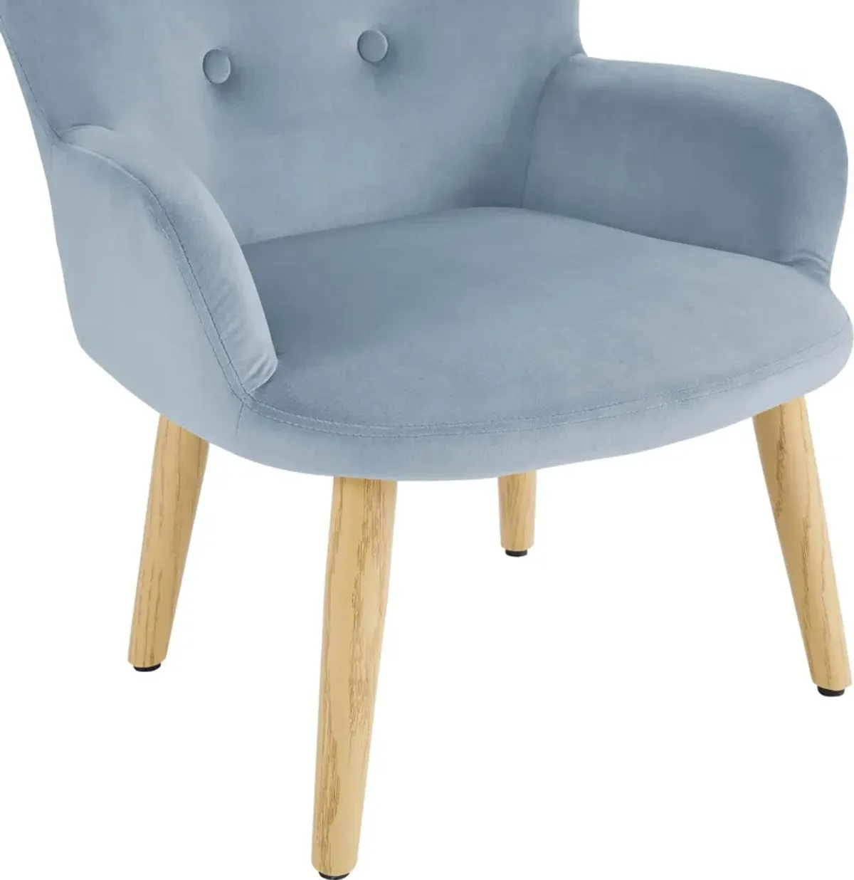 Astrid Modern Tufted Velvet Wingback Kids Accent Chair