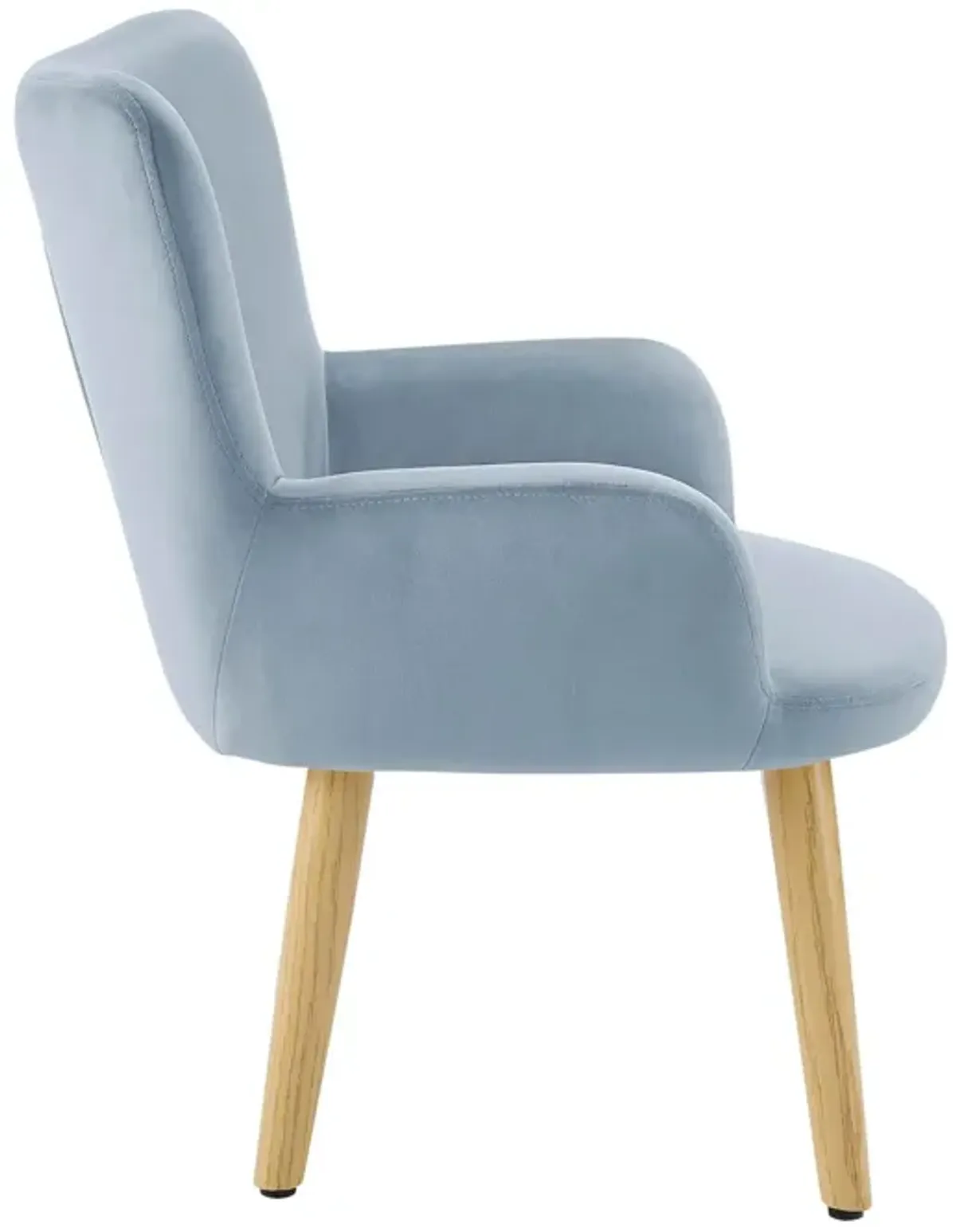 Astrid Modern Tufted Velvet Wingback Kids Accent Chair