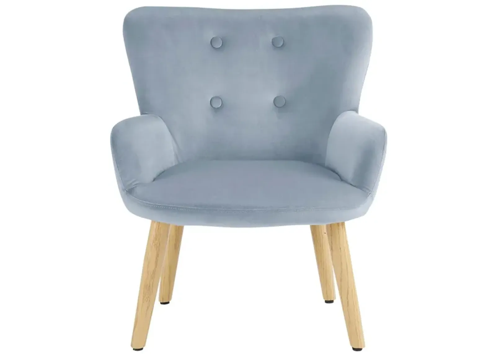 Astrid Modern Tufted Velvet Wingback Kids Accent Chair