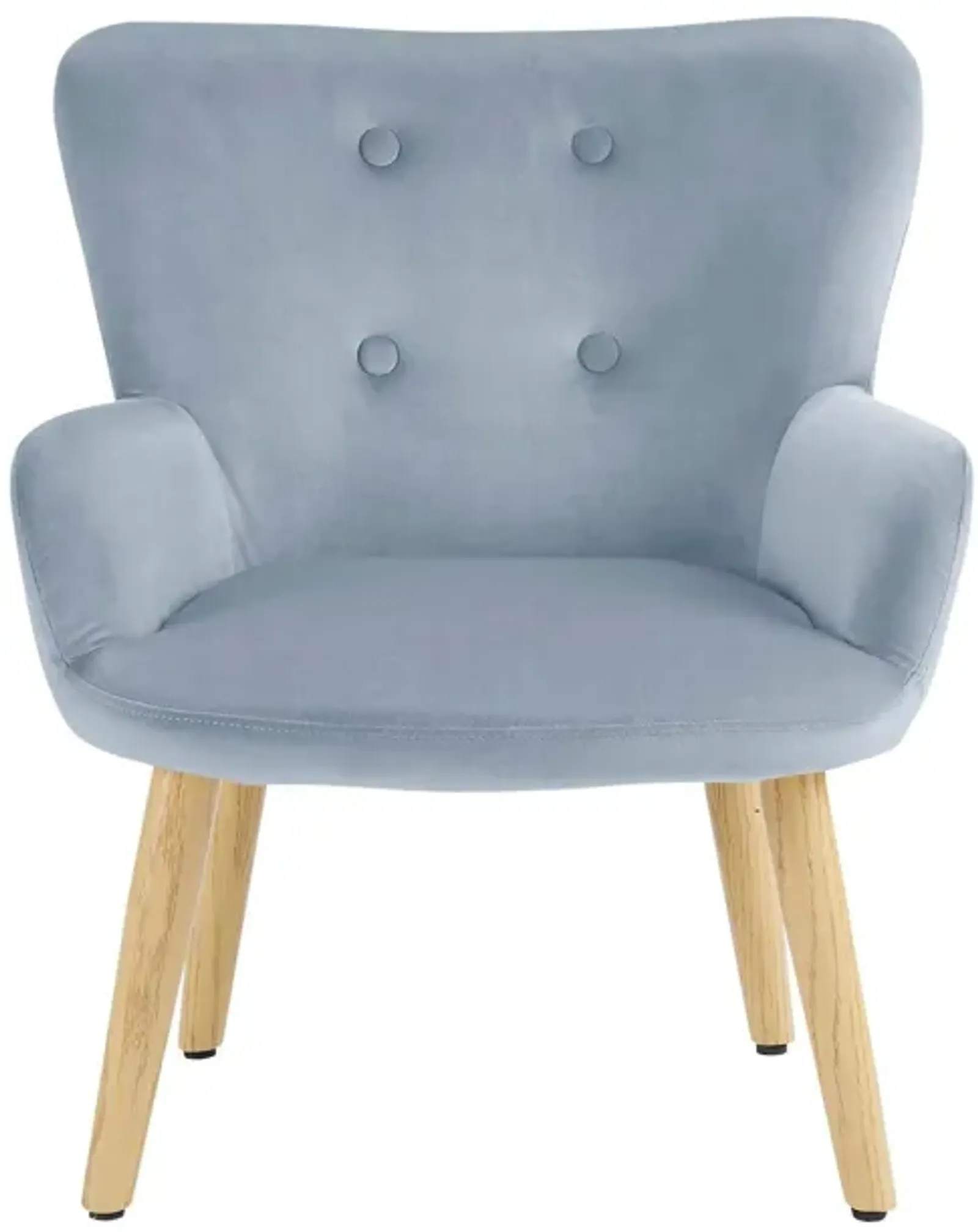 Astrid Modern Tufted Velvet Wingback Kids Accent Chair