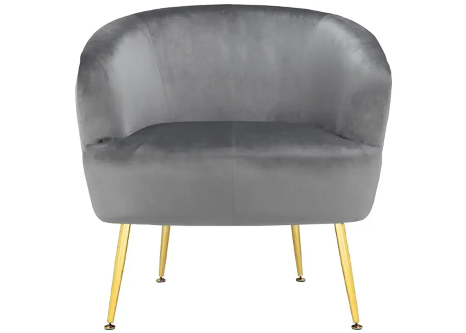 Kara Teddy Soft Accent Chair with Gold Legs