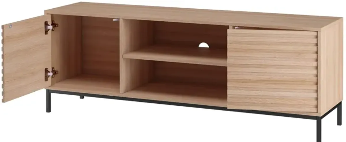 Jarrel TV Stand with 2 Side Cabinets