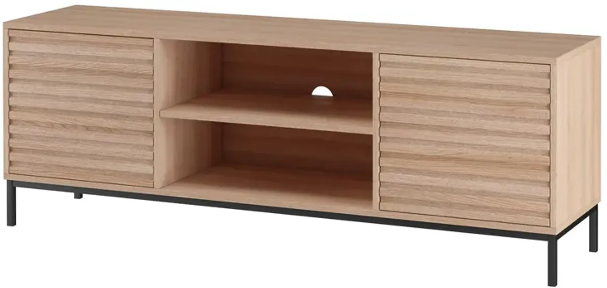 Jarrel TV Stand with 2 Side Cabinets