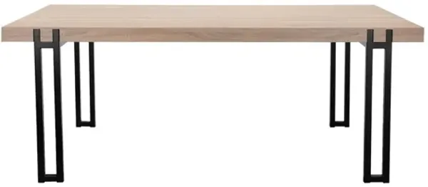 Kent Rustic Dining Table with Black Metal Legs