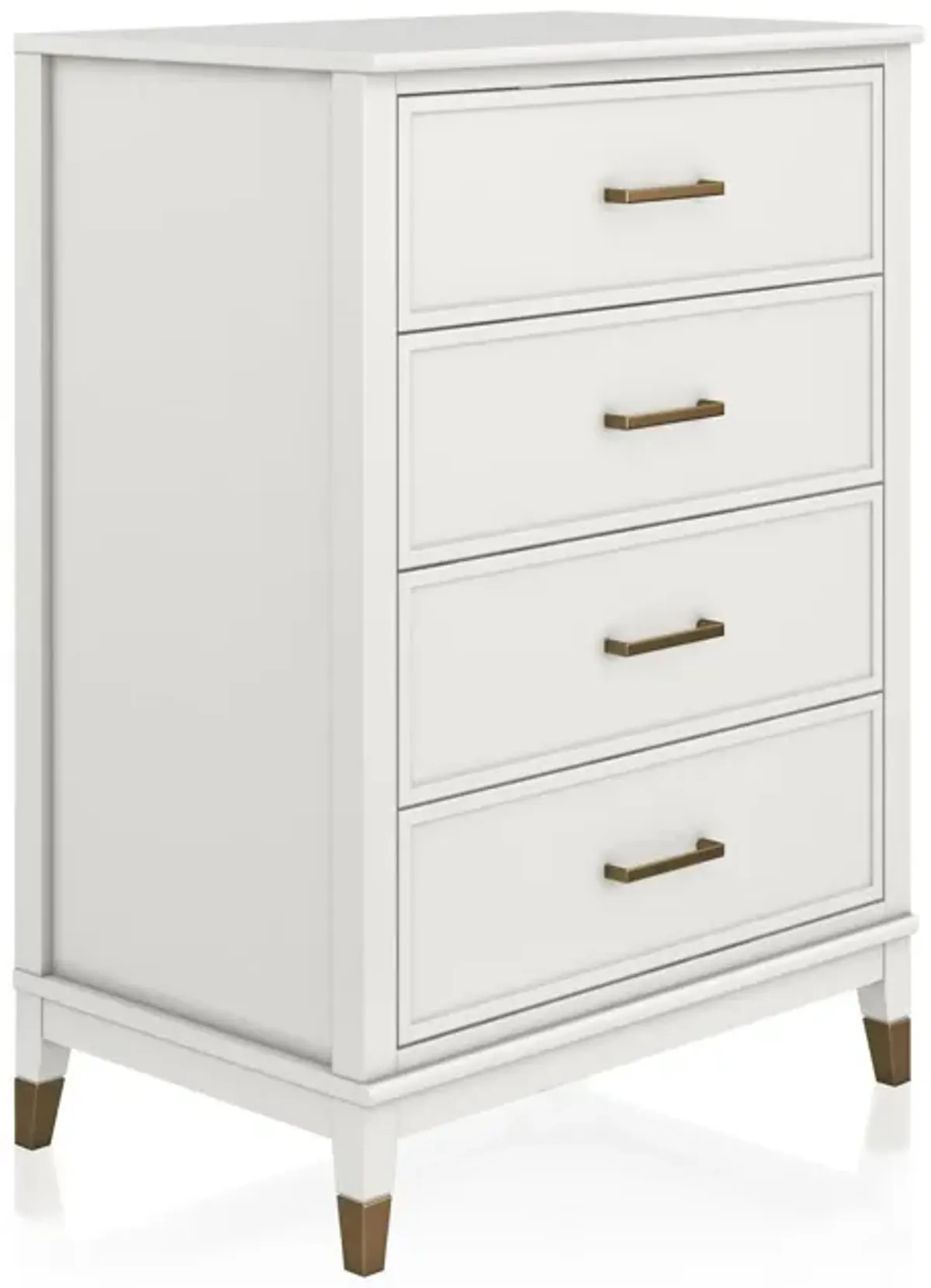 Westerleigh 4 Drawer Dresser with Gold Accents