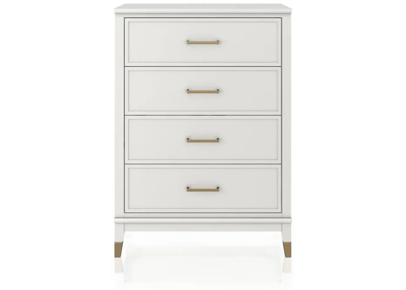 Westerleigh 4 Drawer Dresser with Gold Accents