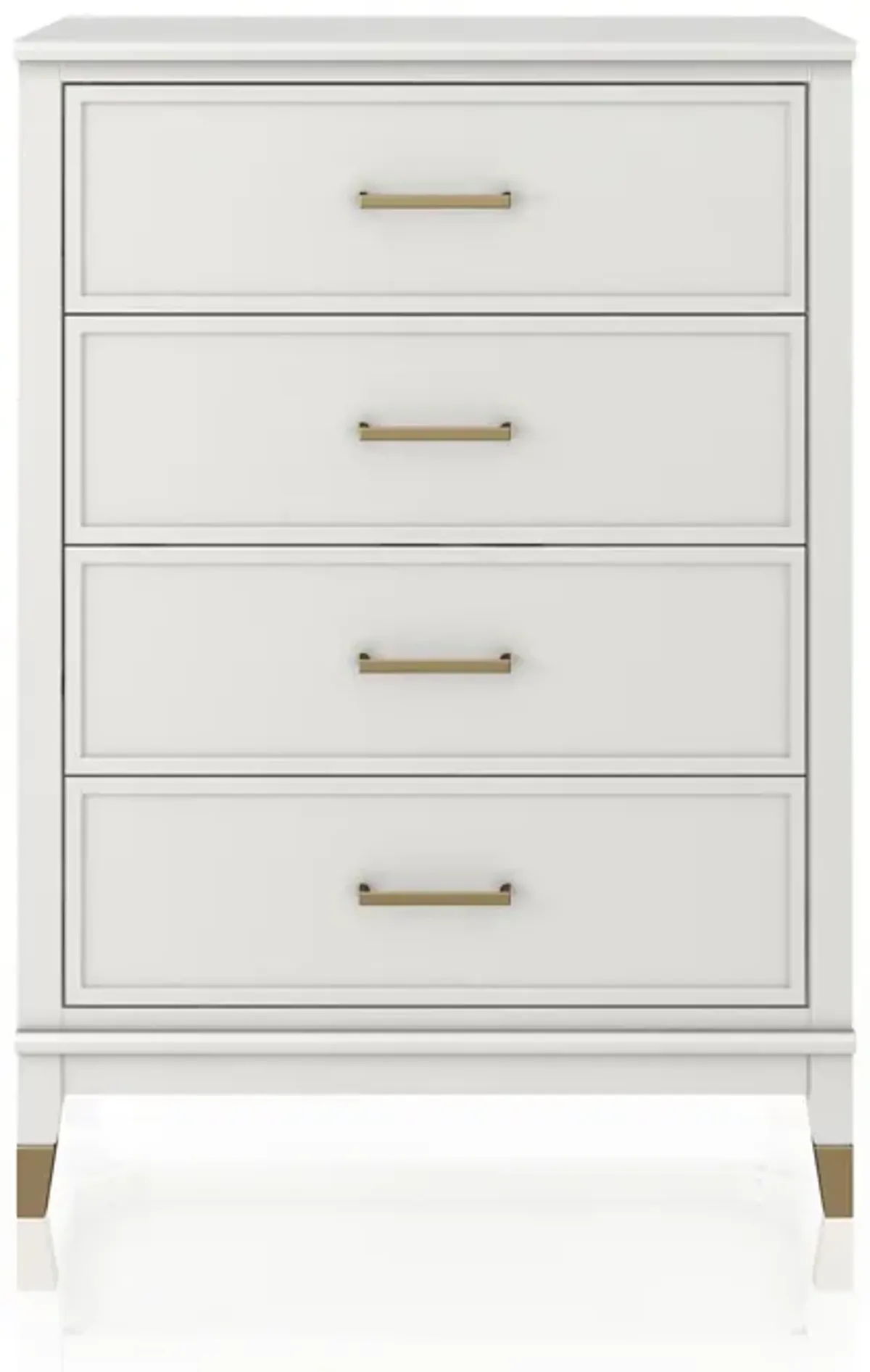 Westerleigh 4 Drawer Dresser with Gold Accents