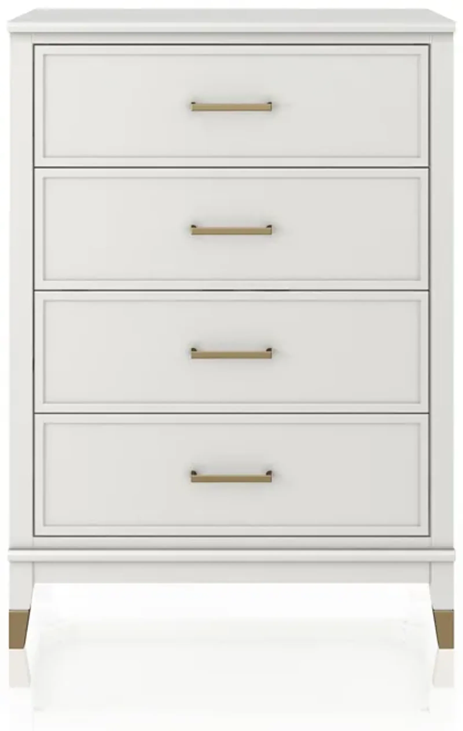 Westerleigh 4 Drawer Dresser with Gold Accents