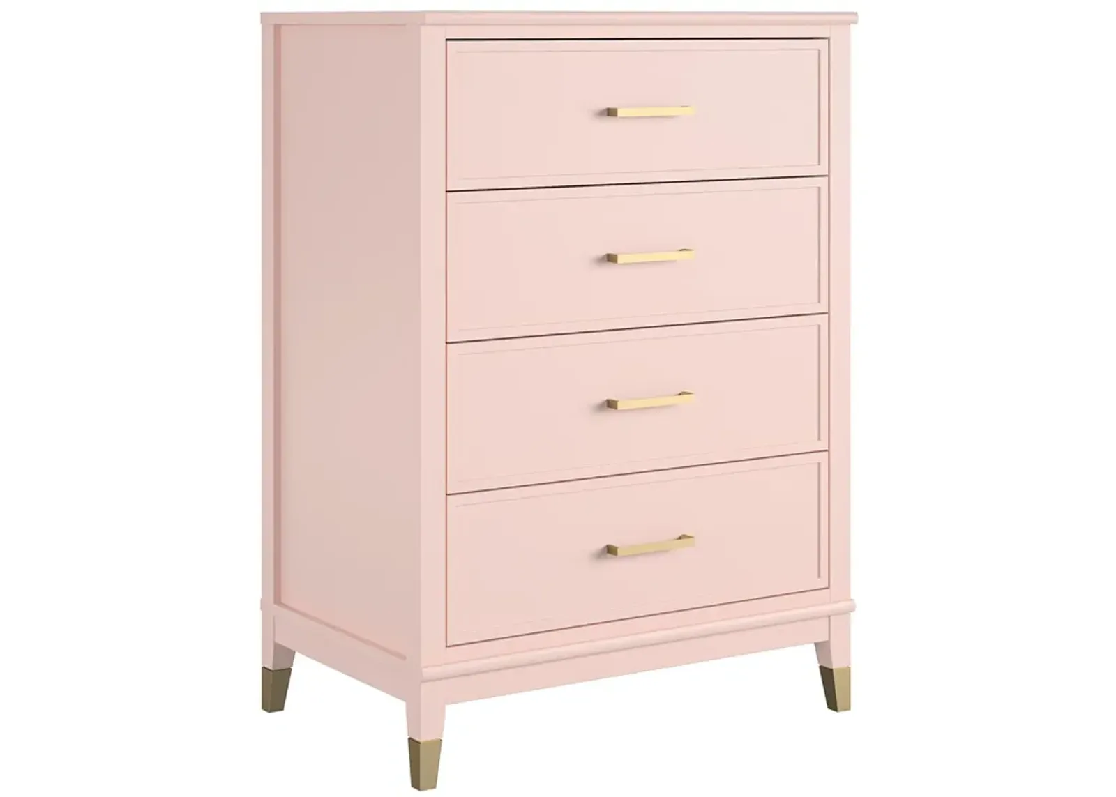 Westerleigh 4 Drawer Dresser with Gold Accents